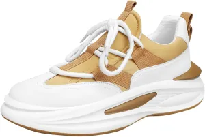 Arch Support Sports Shoes for Men Air Cushion Sole Breathable Shoes Comfortable Lace Up Sneaker Boots for Men High Top