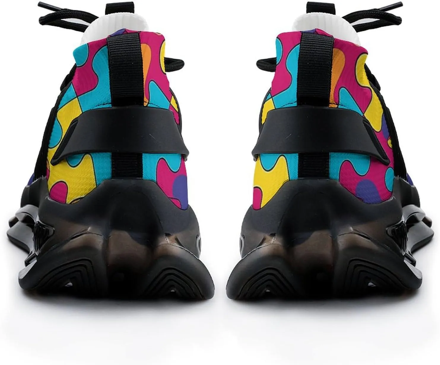 Autism Awareness Puzzle Men's Running Shoes Lightweight Walking Shoe Breathable Sneaker