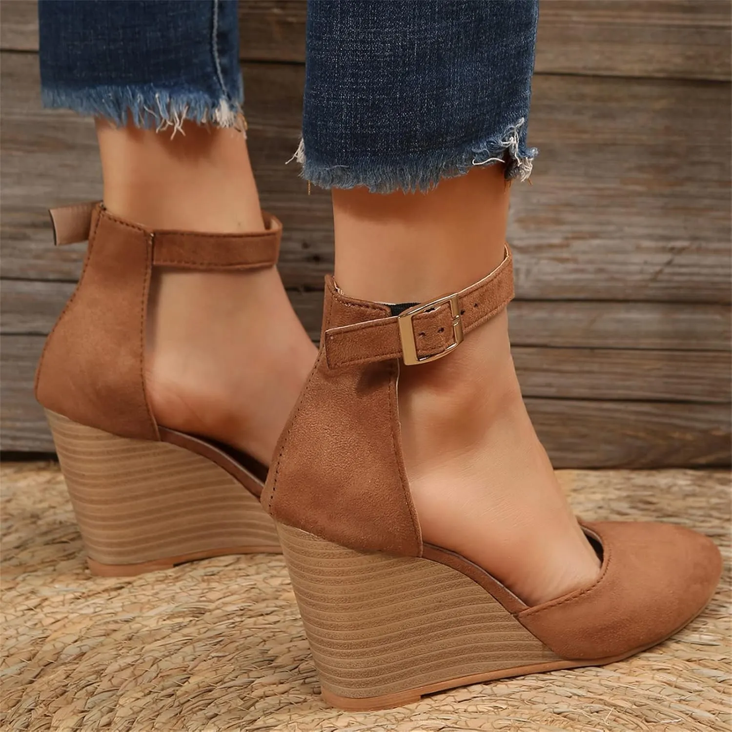 Black Closed Toe Heels for Women Chunky Heel Comfortable Pointed Toe Ankle Strap Wedding Business Dressy Shoes Women Comfort Strappy Slip-On Low Heels Sandals 