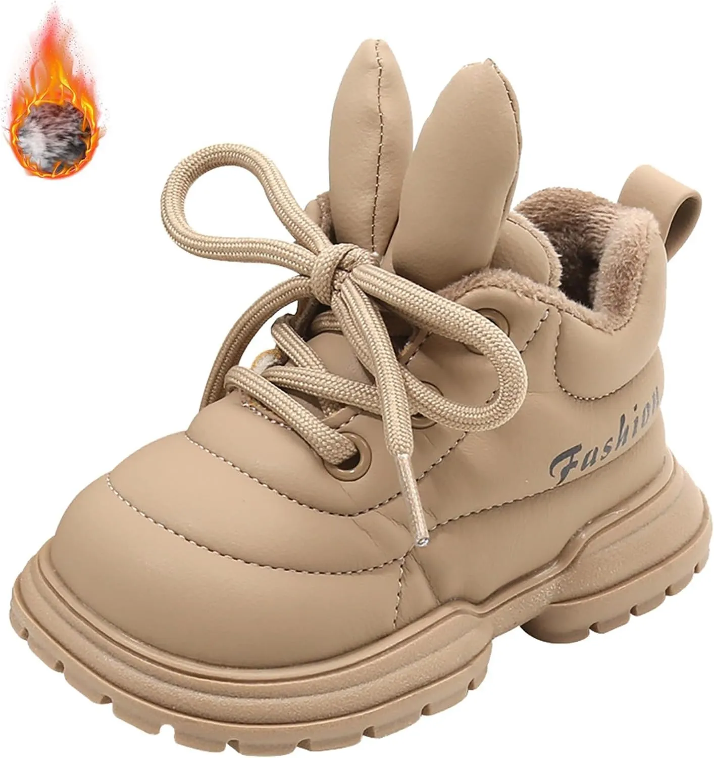Boys Girls Winter Warm High Top Sneakers Kids Unisex Ankle Boots Faux Fr Fashion Fitness Shoes for Girls Size 8