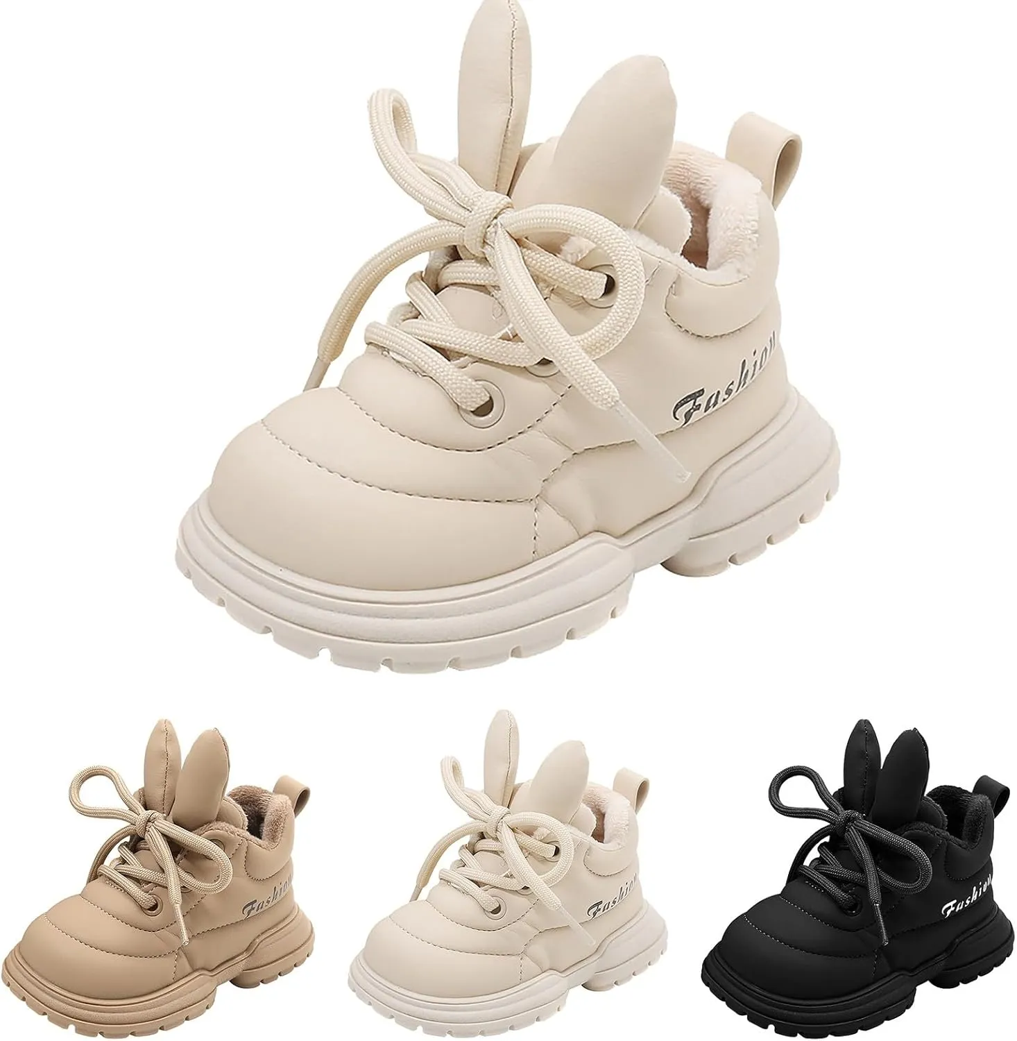 Boys Girls Winter Warm High Top Sneakers Kids Unisex Ankle Boots Faux Fr Fashion Fitness Shoes for Girls Size 8
