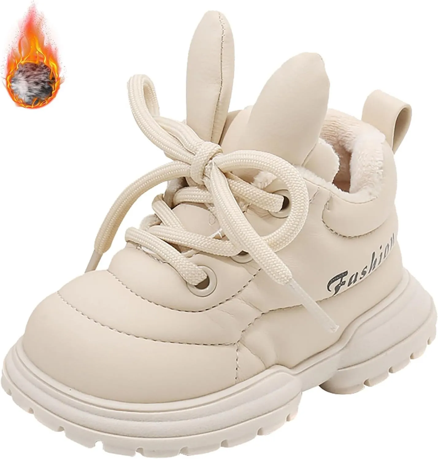 Boys Girls Winter Warm High Top Sneakers Kids Unisex Ankle Boots Faux Fr Fashion Fitness Shoes for Girls Size 8
