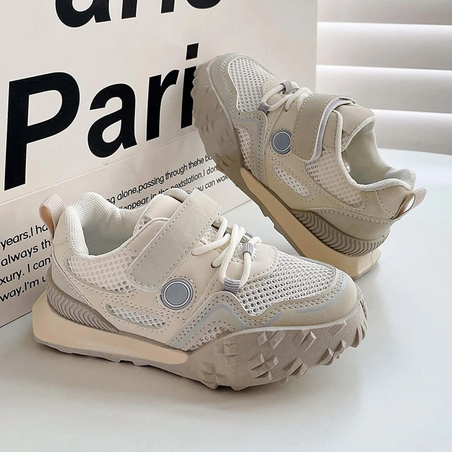 Children's Sneakers Boys Girls Lightweight Breathable Sneakers Fashion School Athletic Shoes Running Tennis Shoes Children's Outdoor Casual Walking Shoes