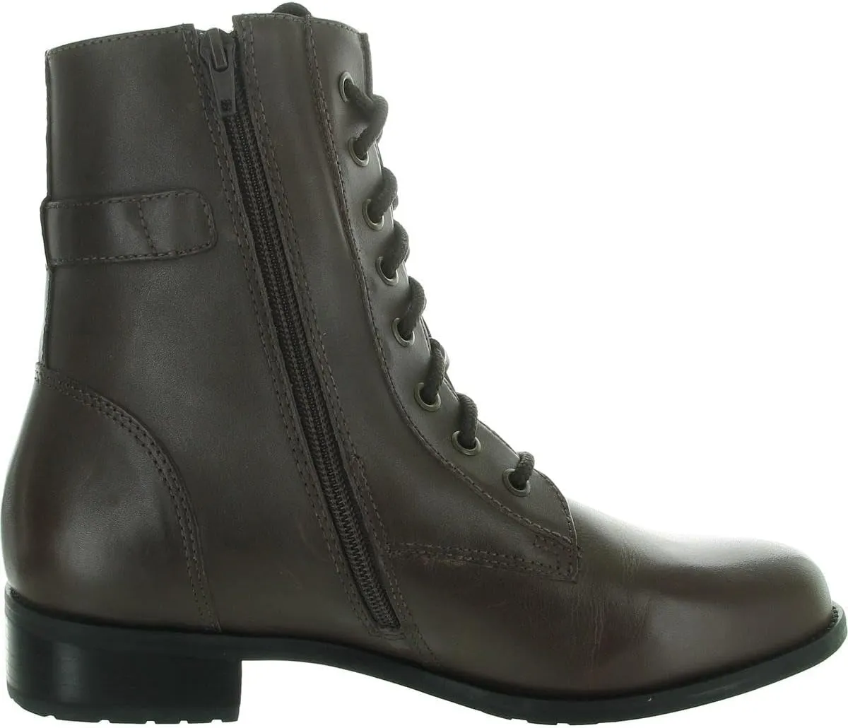 David Tate Womens Lace-Up Leather Combat & Lace-Up Boots