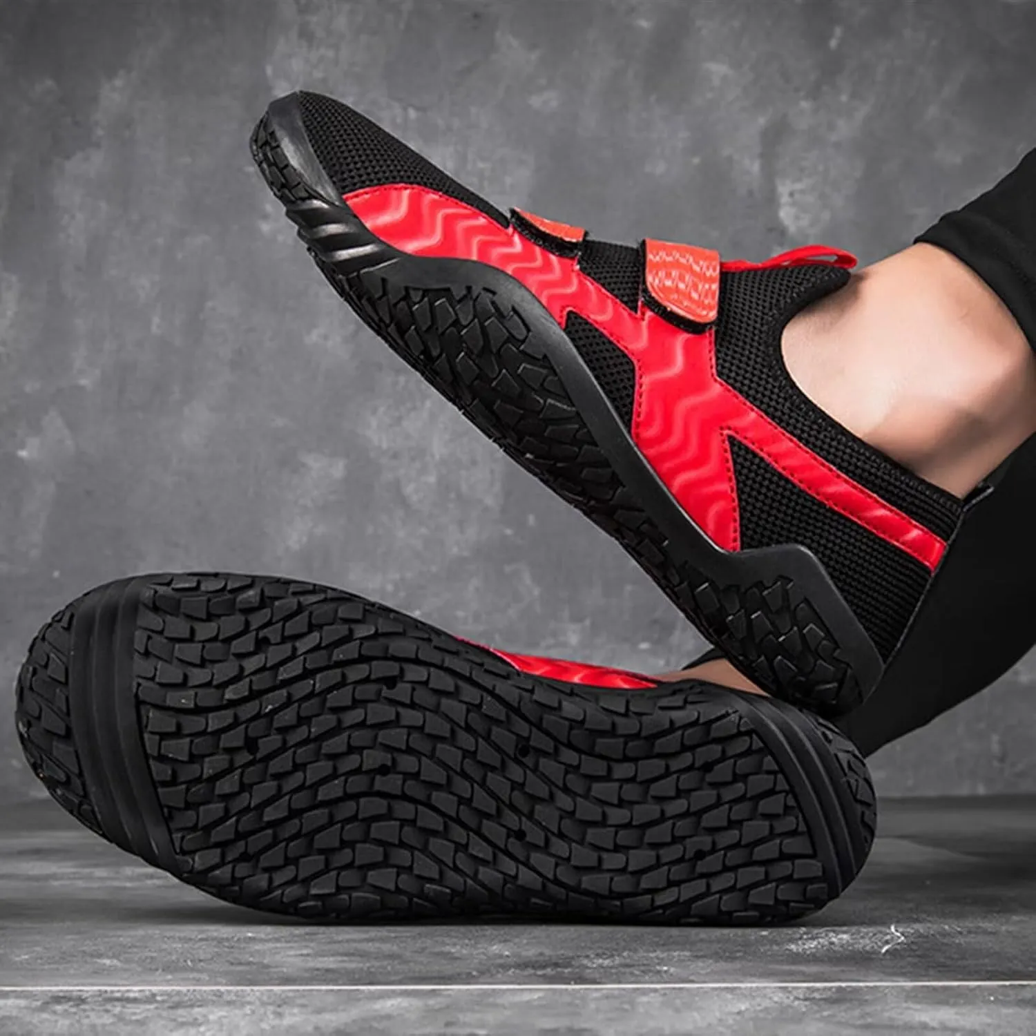 Deadlift Shoes for Mens Unisex Anti-Skid Breathable Gym Sneakers Barefoot Running Shoes Powerlifting & Bodybuilding Shoes Fitness Shoes for Weight Lifting Hard Pulling & Weight Training