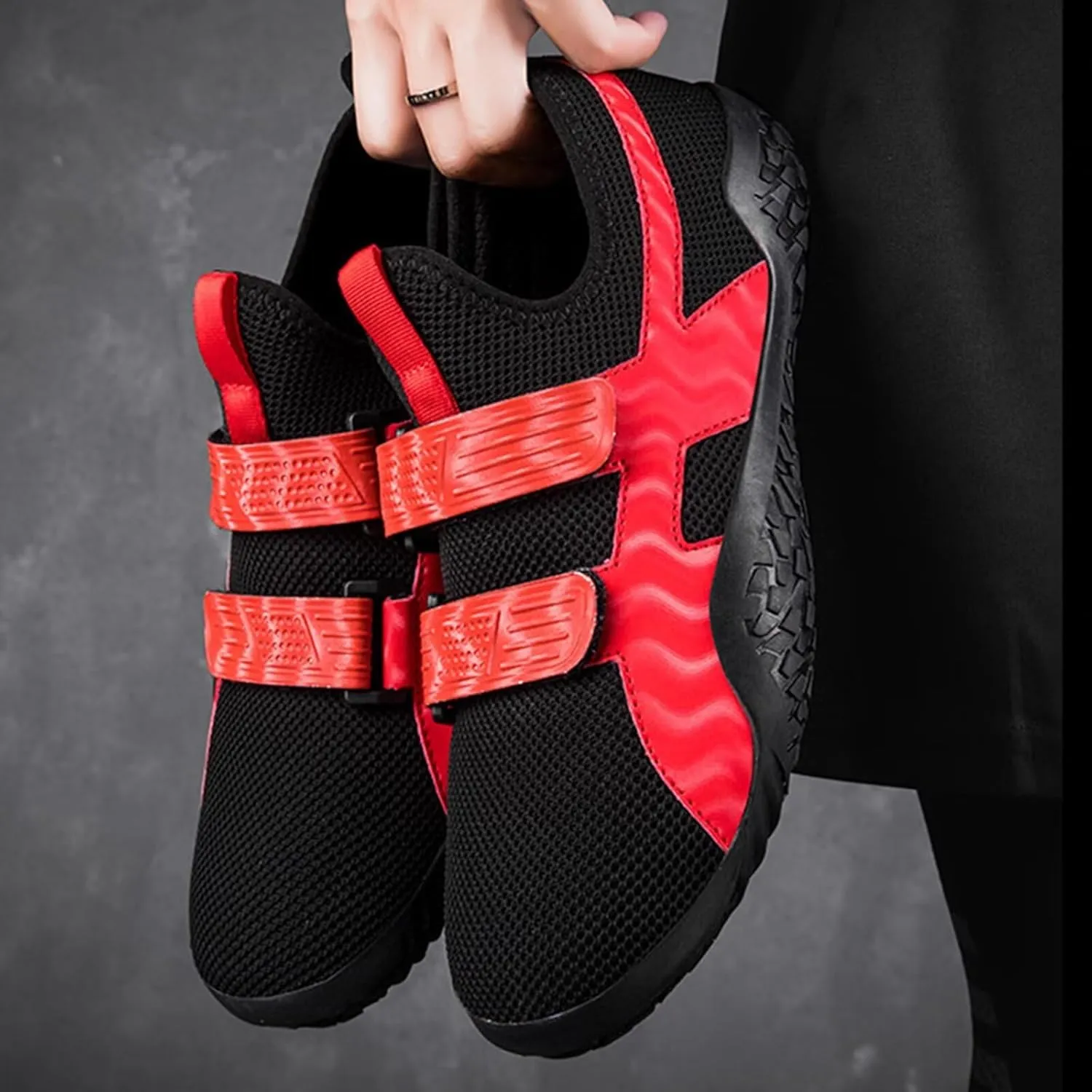 Deadlift Shoes for Mens Unisex Anti-Skid Breathable Gym Sneakers Barefoot Running Shoes Powerlifting & Bodybuilding Shoes Fitness Shoes for Weight Lifting Hard Pulling & Weight Training