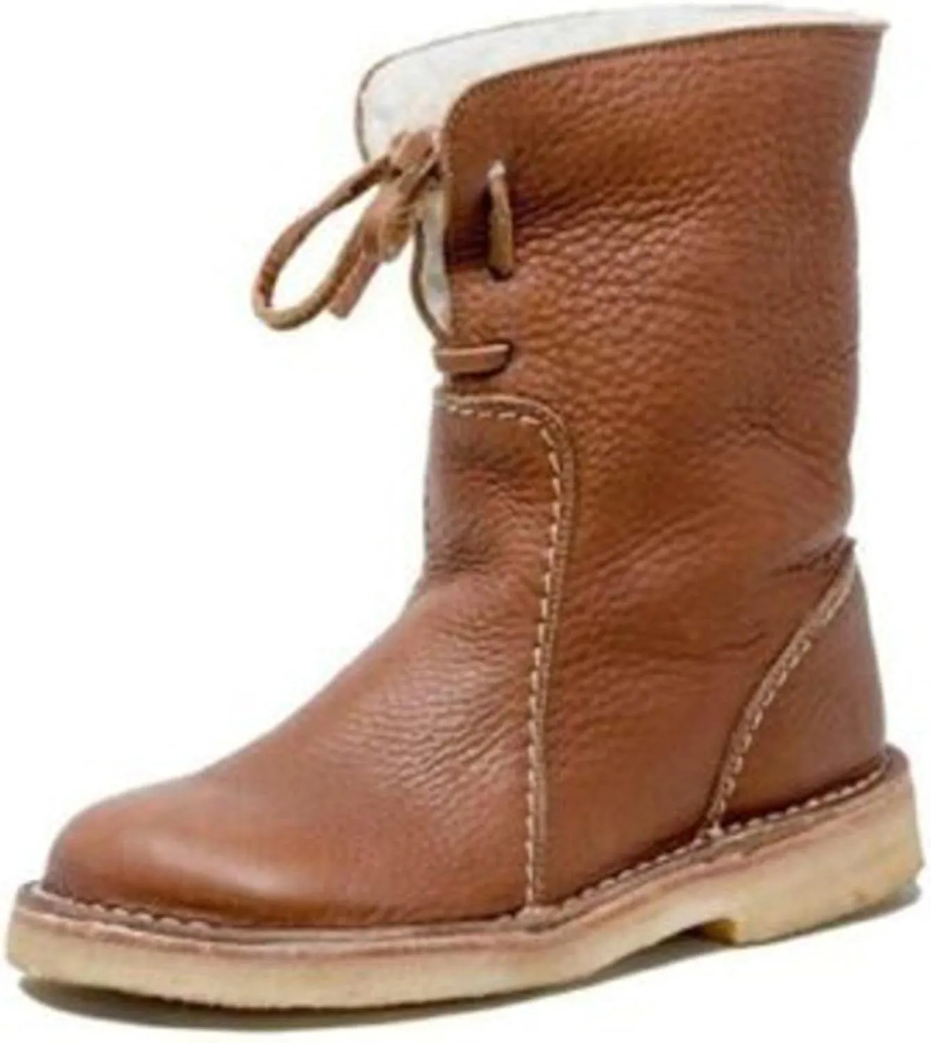 Fall Boots Womens Ankle Booties Slip On Winter Snow Boots Warm Fur Lining Comfortable Fashion Booties