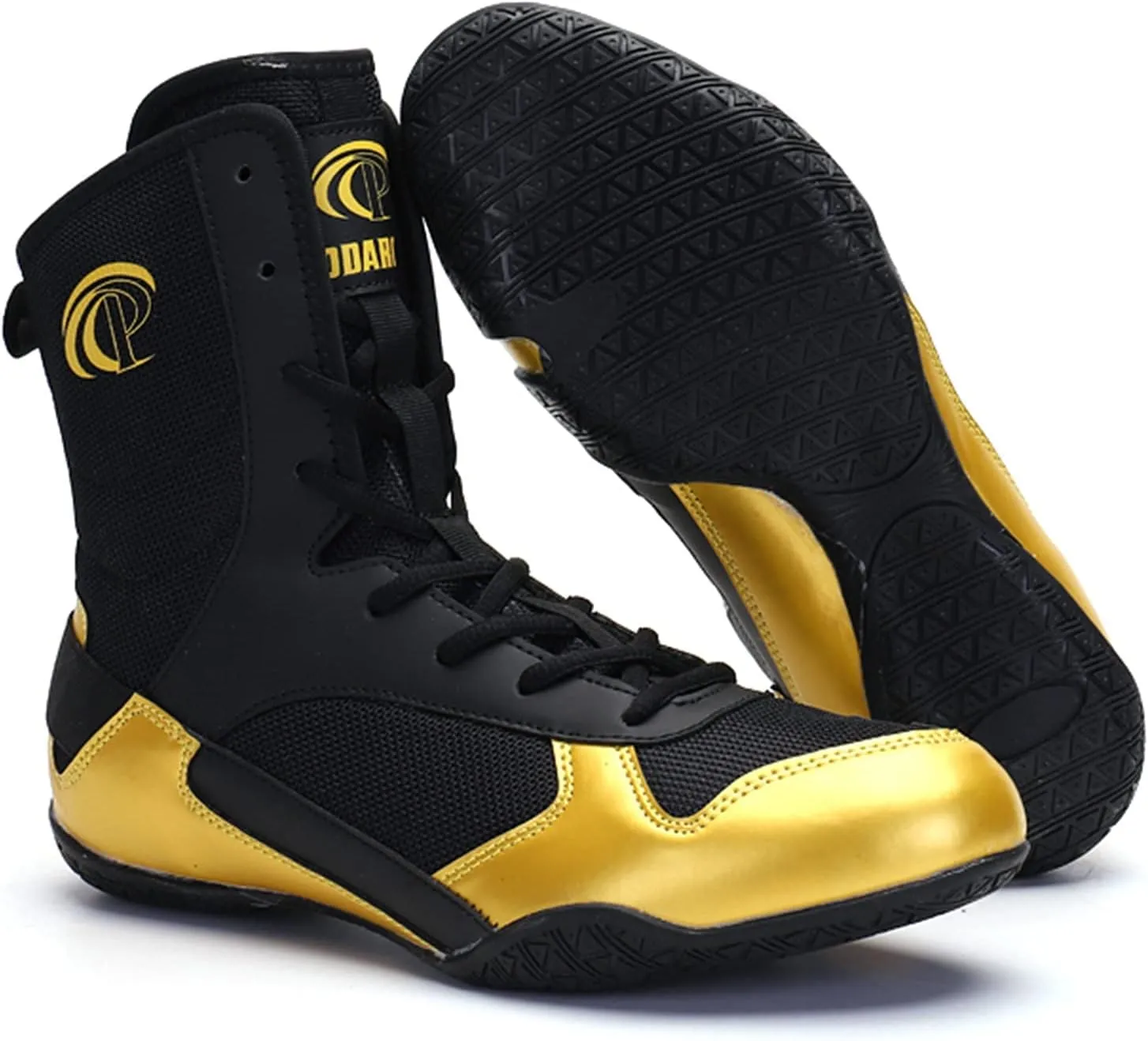 Female Boxing Sneakers, Lightweight Squat Trainers Mesh Breathable Wrestling Boots Non-Slip Fitness Shoes