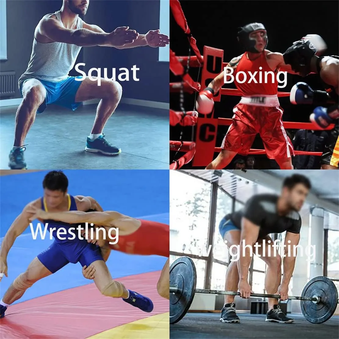 Female Boxing Sneakers, Lightweight Squat Trainers Mesh Breathable Wrestling Boots Non-Slip Fitness Shoes