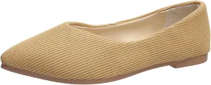 Girl Loafers Dress Shoes Ladies Fashion Solid Color Breathable Cloth Pointed Comfort Flat Casual Shoes Espadrilles Workout Gym Outdoor Shoes