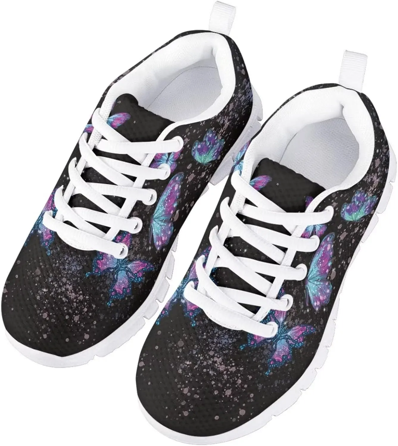 Jeiento Unisex Children Sports Shoes Running Hiking Walking Shoes Mesh Fitness Shoes School Students Shoes