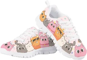 Jeiento Unisex Children Sports Shoes Running Hiking Walking Shoes Mesh Fitness Shoes School Students Shoes