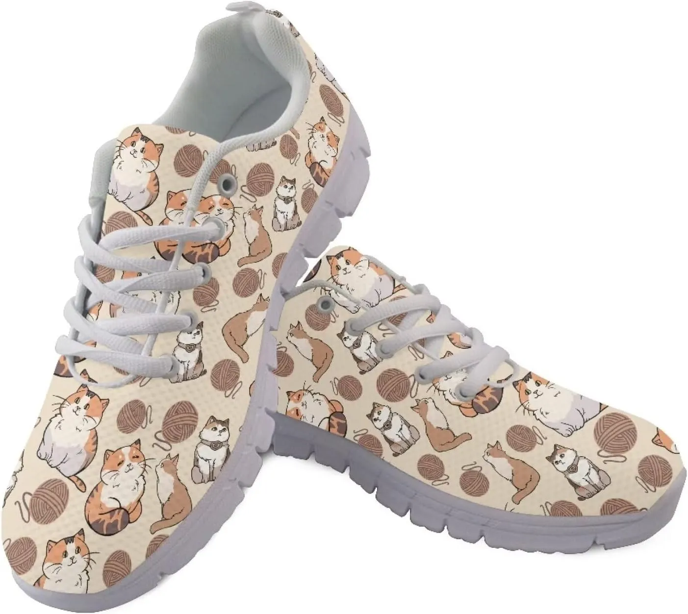 KEIAHUAN Women Sneakers Non Slip Mesh Tennis Shoes Running Walking Sneakers Gym Fitness Shoes