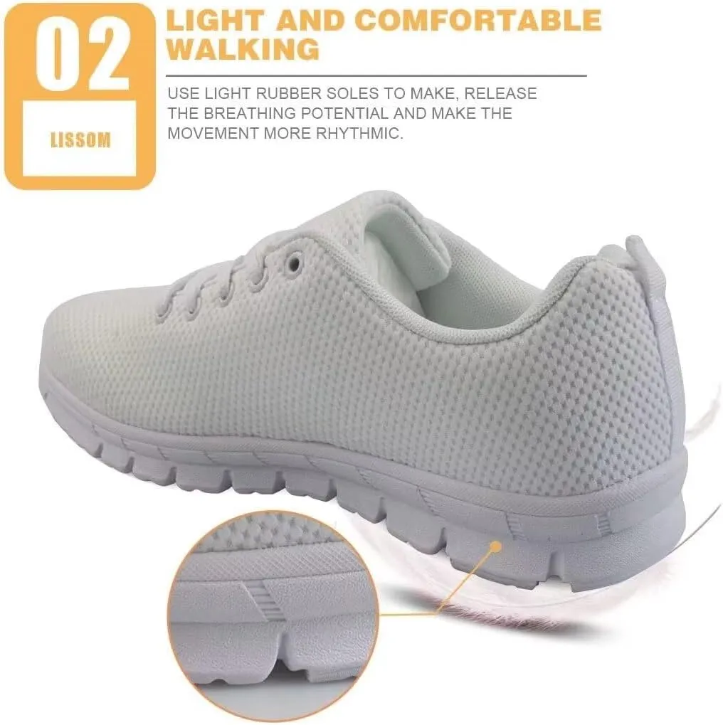 KEIAHUAN Women Sneakers Non Slip Mesh Tennis Shoes Running Walking Sneakers Gym Fitness Shoes