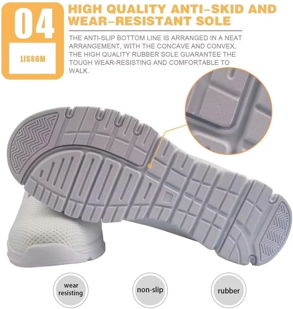KEIAHUAN Women Sneakers Non Slip Mesh Tennis Shoes Running Walking Sneakers Gym Fitness Shoes