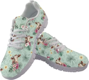KEIAHUAN Women Sneakers Non Slip Mesh Tennis Shoes Running Walking Sneakers Gym Fitness Shoes