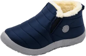 Lausiuoe Snow Boots For Women Waterproof Insulated Wide Width Warm Fur Lined Winter Boots Outdoor Ankle Booties Shoes