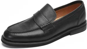 Loafers for Men - Genuine Leather Penny Loafers with Coin Slot | Classic Slip-On Dress Shoes for Business & Casual