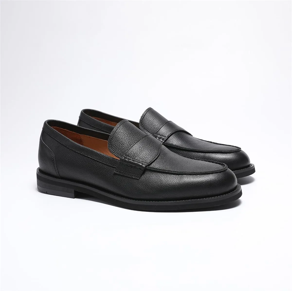 Loafers for Men - Genuine Leather Penny Loafers with Coin Slot | Classic Slip-On Dress Shoes for Business & Casual