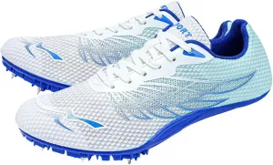 Maylrvjv Men's Track and Field Shoes Breathable Comfortable Track Spikes Racing Jumping Sprint Running Sneakers