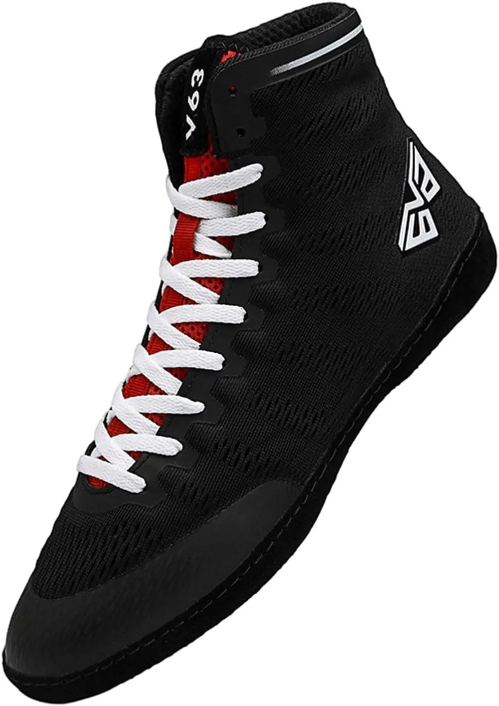 Men Boxing Shoes, Breathable Kickboxing Fighting Boots Comfortable Wrestling Workout Training Shoes Lightweight Fitness Shoes