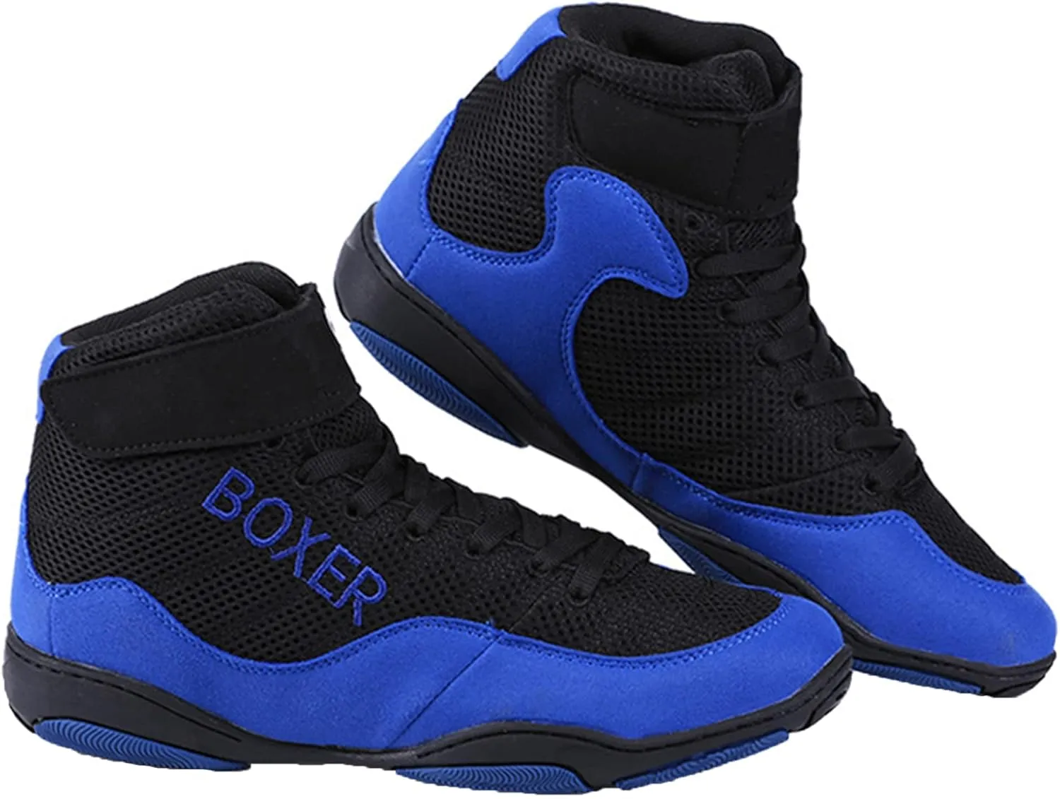 Men Women Boxing Sneaker, Breathable Wrestling Shoes Boxers Trainer Boxing Boots Non-Slip Weightlifting Fitness Shoes