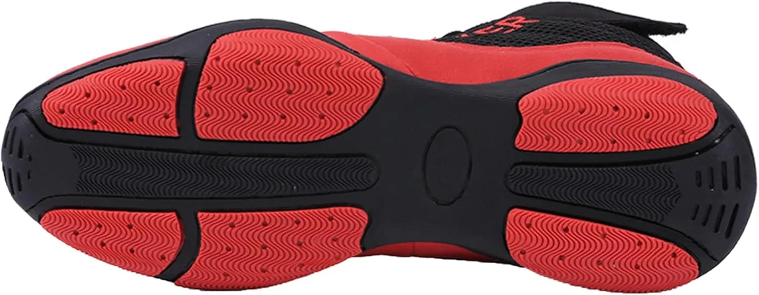 Men Women Boxing Sneaker, Breathable Wrestling Shoes Boxers Trainer Boxing Boots Non-Slip Weightlifting Fitness Shoes