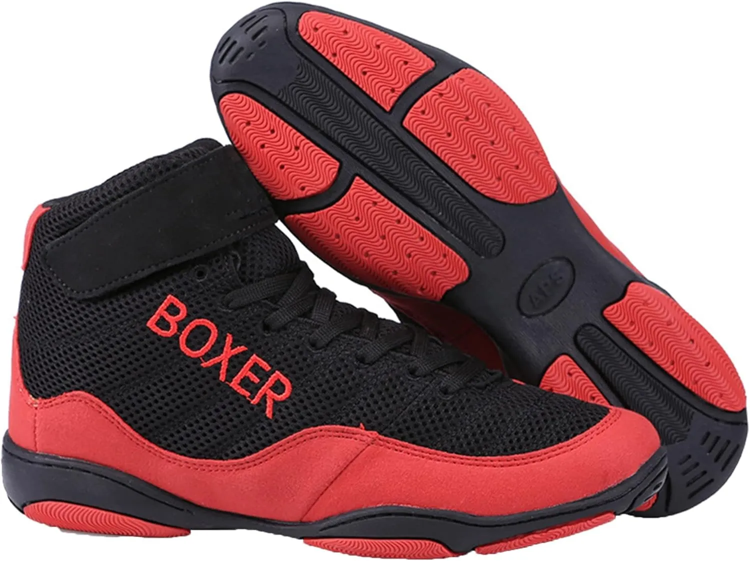 Men Women Boxing Sneaker, Breathable Wrestling Shoes Boxers Trainer Boxing Boots Non-Slip Weightlifting Fitness Shoes