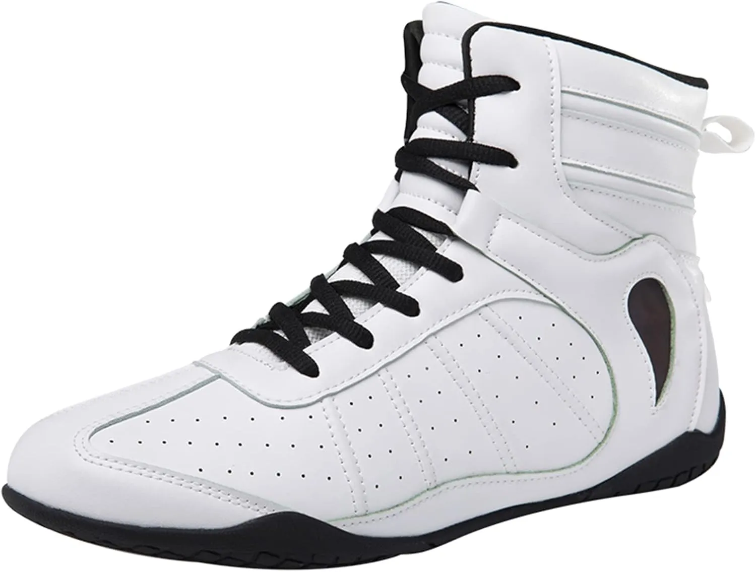 Men's Boxing Shoes, Teenagers Wrestling Fitness Shoes Non-Slip Kickboxing Sparring Boxers Trainers Breathable Boxing Sneakers
