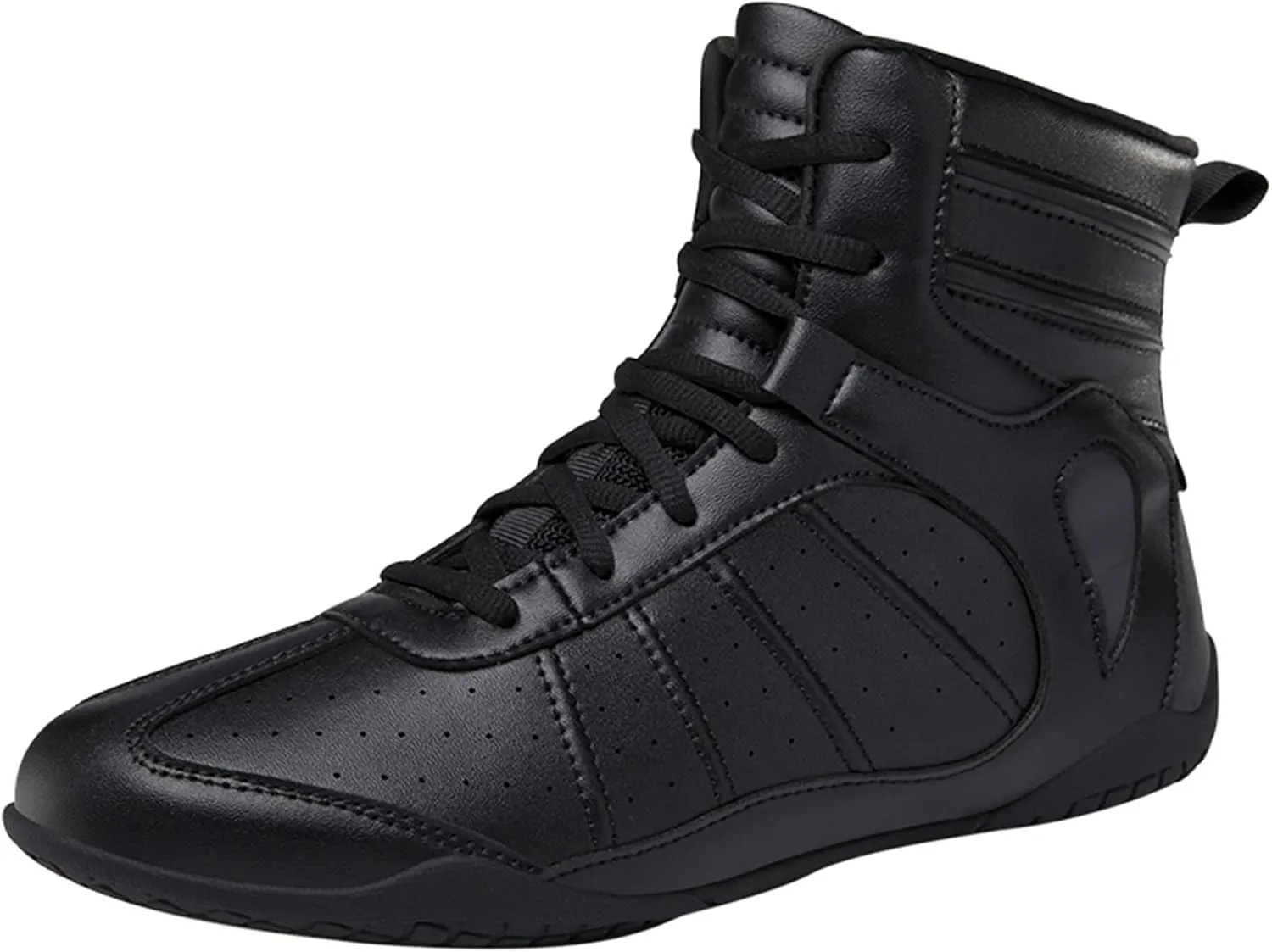 Men's Boxing Shoes, Teenagers Wrestling Fitness Shoes Non-Slip Kickboxing Sparring Boxers Trainers Breathable Boxing Sneakers