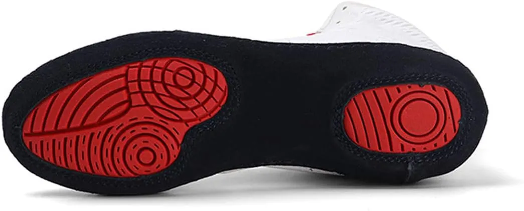 Mens Boxing Trainers, Bodybuilding Sneakers Casual Boxing Fitness Shoes Breathable Lightweight Wrestling Shoe