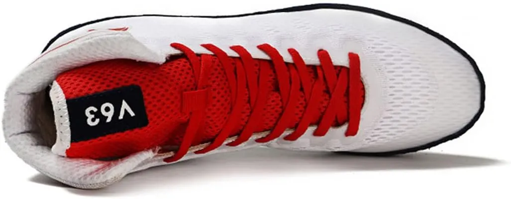 Mens Boxing Trainers, Bodybuilding Sneakers Casual Boxing Fitness Shoes Breathable Lightweight Wrestling Shoe