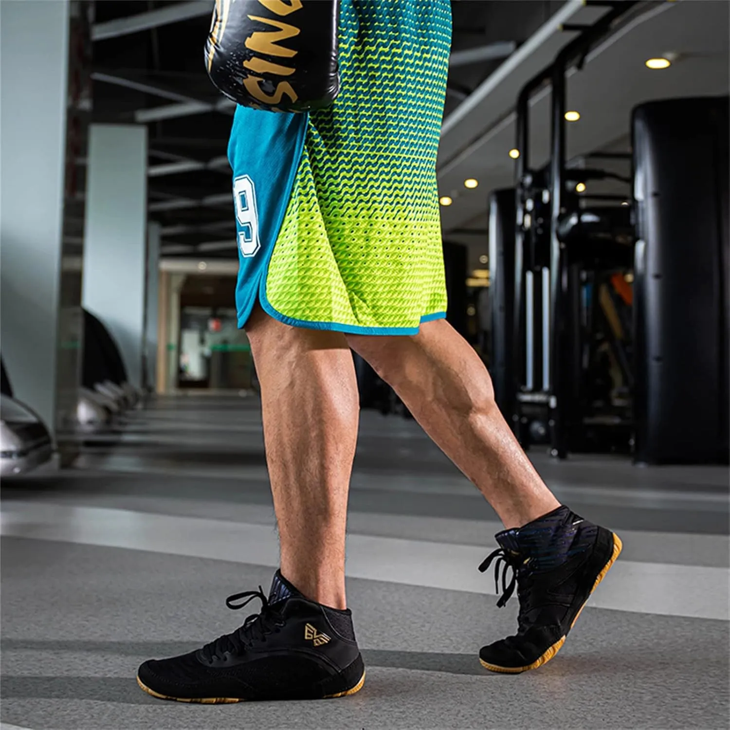 Mens Boxing Trainers Lightweight Breathable Weightlifting Sneakers Comfortable Wrestling Athletic Fitness Shoes