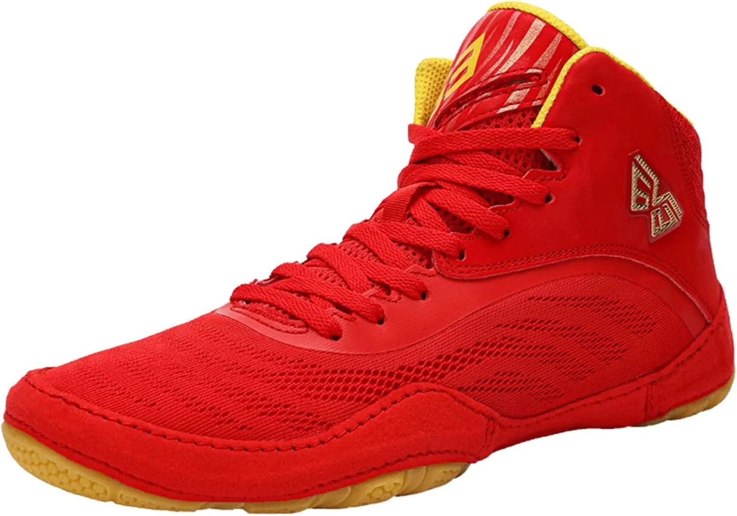 Mens Boxing Trainers Lightweight Breathable Weightlifting Sneakers Comfortable Wrestling Athletic Fitness Shoes