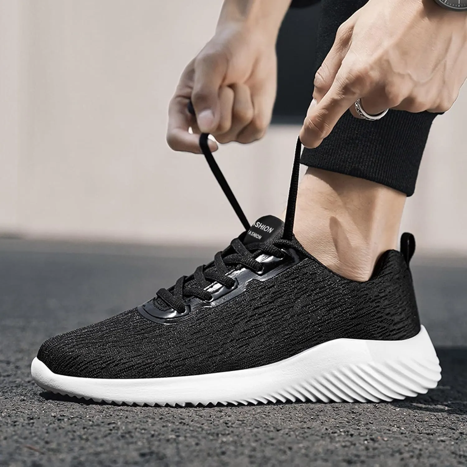 Men's Breathable Stretch Workout Shoes Non Slip Lightweight Workout Shoe Lightweight Non Slip Sneakers for Men