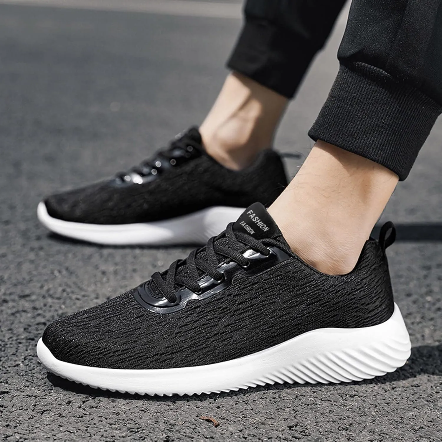 Men's Breathable Stretch Workout Shoes Non Slip Lightweight Workout Shoe Lightweight Non Slip Sneakers for Men