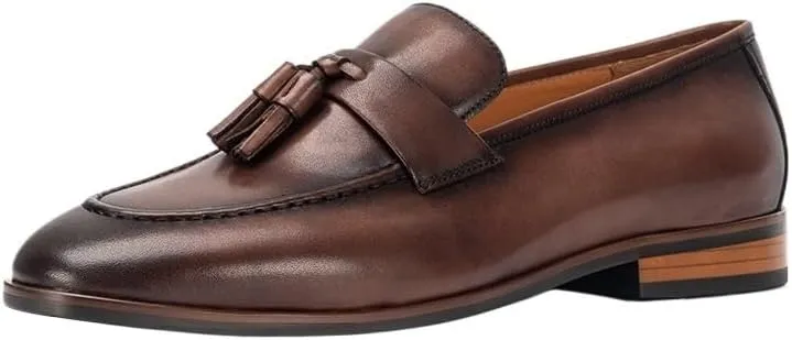 Mens Casual Leather Shoes Men Loafers Business Slip-on Shoes Comfort Fashion Office Shoes for Male