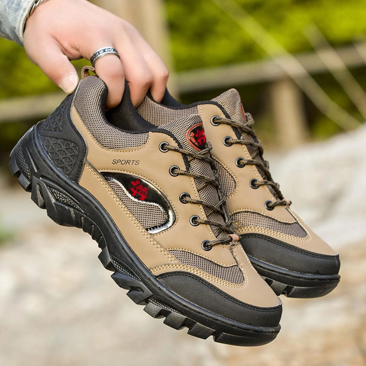 Men's Outdoor Mountaineering Non Slip Men's Casual Shoes and Sports Shoes Sneaker for Men Size 15