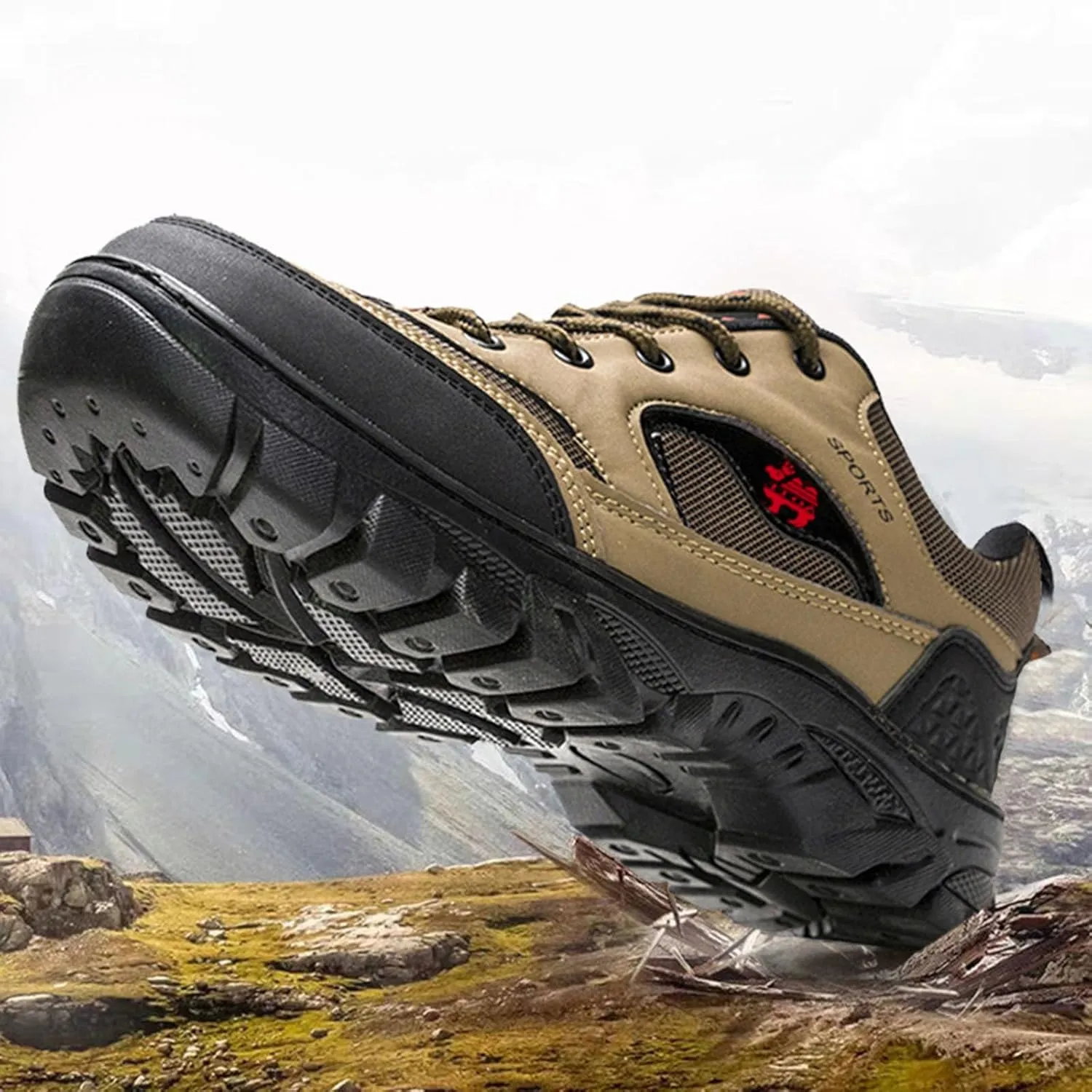 Men's Outdoor Mountaineering Non Slip Men's Casual Shoes and Sports Shoes Sneaker for Men Size 15