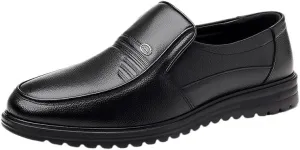 Men's Retro Genuine Leather Soft-Soled Loafers Fashion Casual Comfortable Soft Non-Slip Walking Shoes