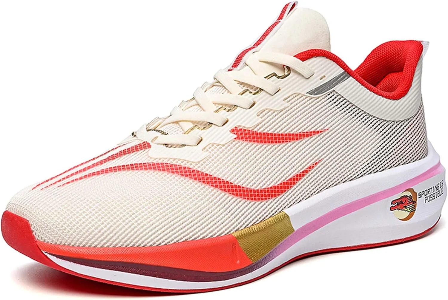 Men's Running Sneakers Lightweight Breathable Fashion Sneakers Women's Gym Jogging Shoes Walking Lightweight Shoes Comfortable Non-Slip