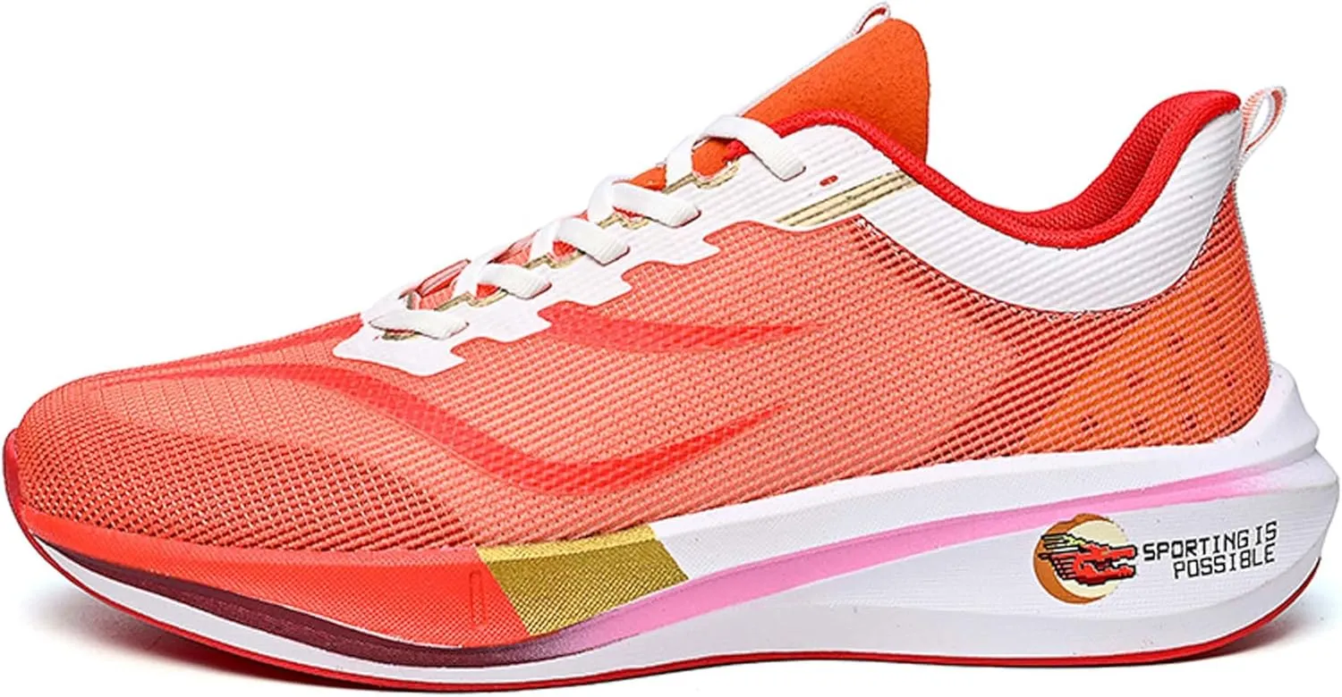 Men's Running Sneakers Lightweight Breathable Fashion Sneakers Women's Gym Jogging Shoes Walking Lightweight Shoes Comfortable Non-Slip