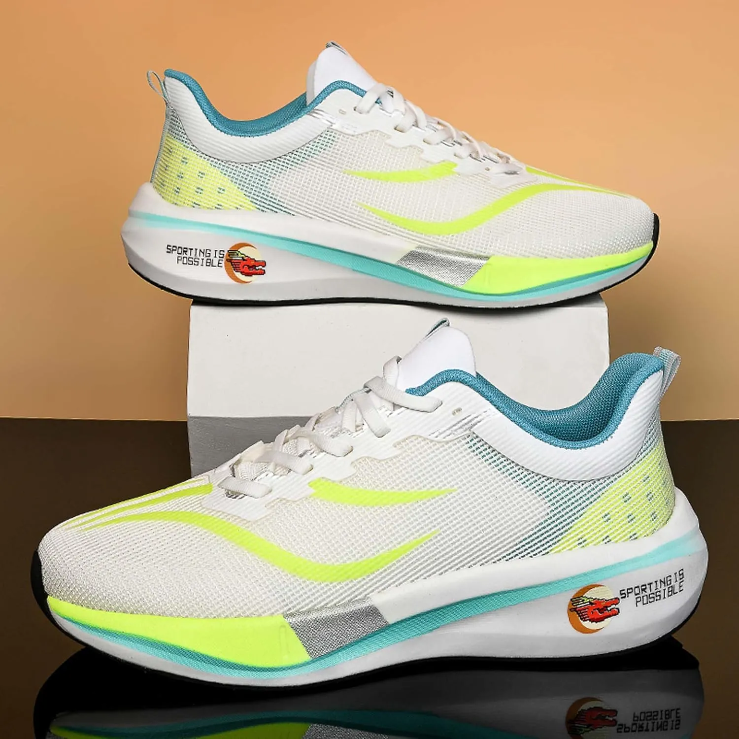 Men's Running Sneakers Lightweight Breathable Fashion Sneakers Women's Gym Jogging Shoes Walking Lightweight Shoes Comfortable Non-Slip