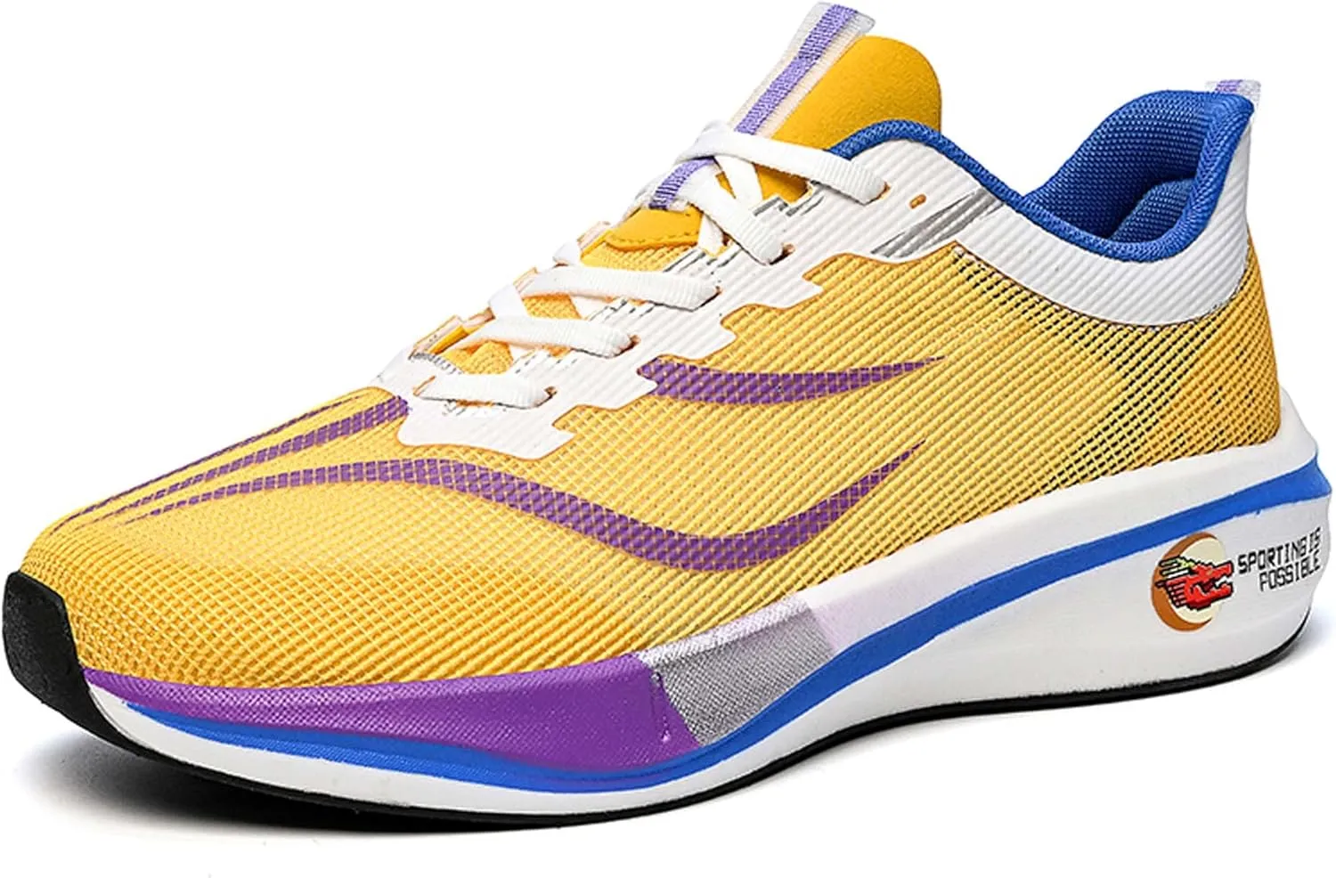 Men's Running Sneakers Lightweight Breathable Fashion Sneakers Women's Gym Jogging Shoes Walking Lightweight Shoes Comfortable Non-Slip