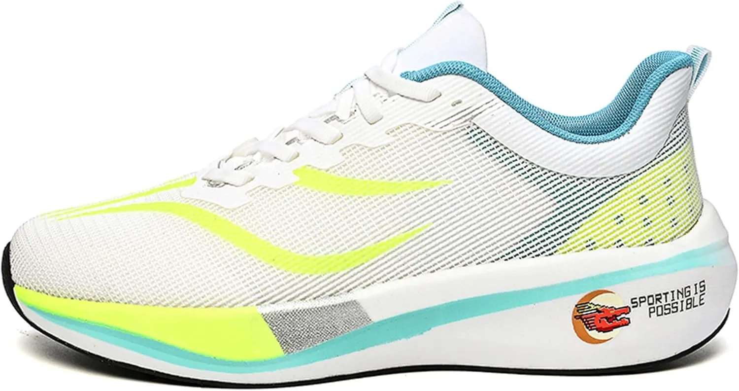 Men's Running Sneakers Lightweight Breathable Fashion Sneakers Women's Gym Jogging Shoes Walking Lightweight Shoes Comfortable Non-Slip