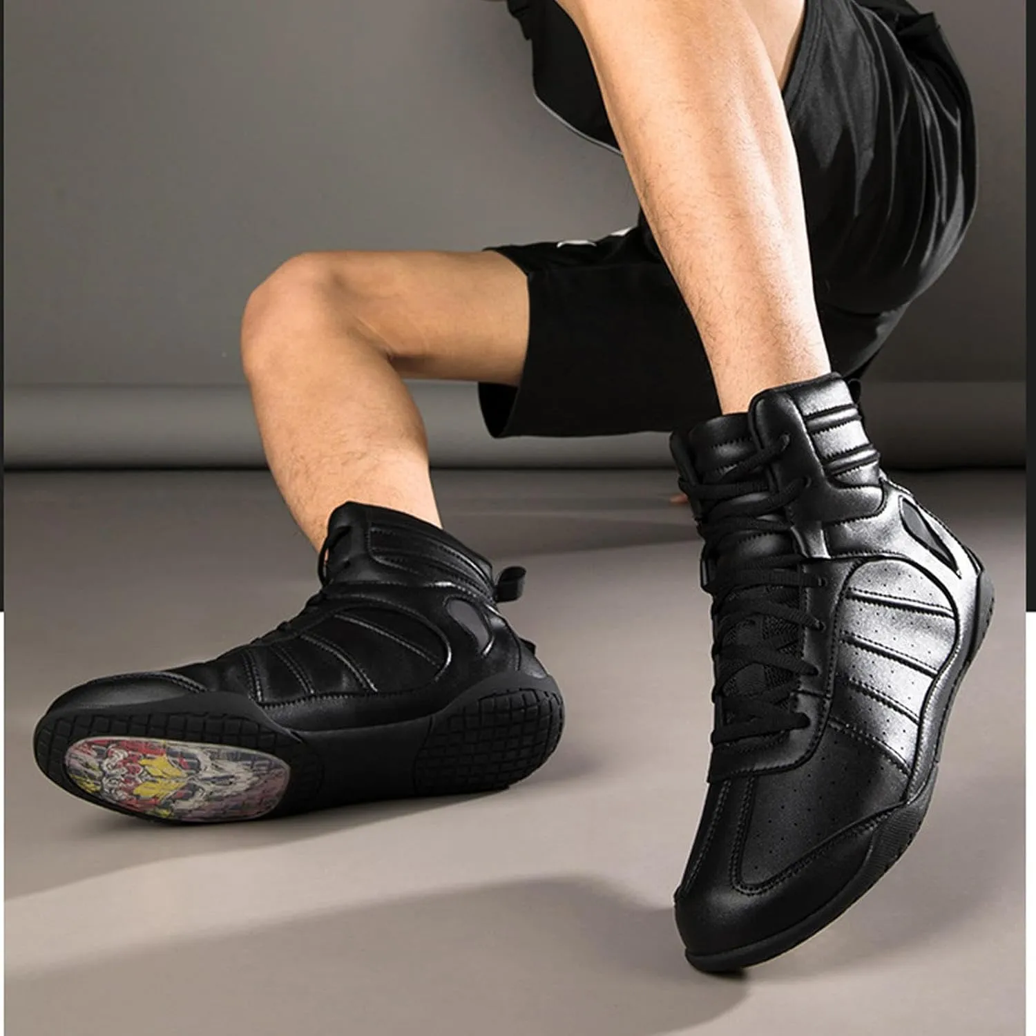 Men's Wrestling Shoes Breathable Boxing Boots Lightweight Combat Boxers Trainer Indoor Fitness Shoes