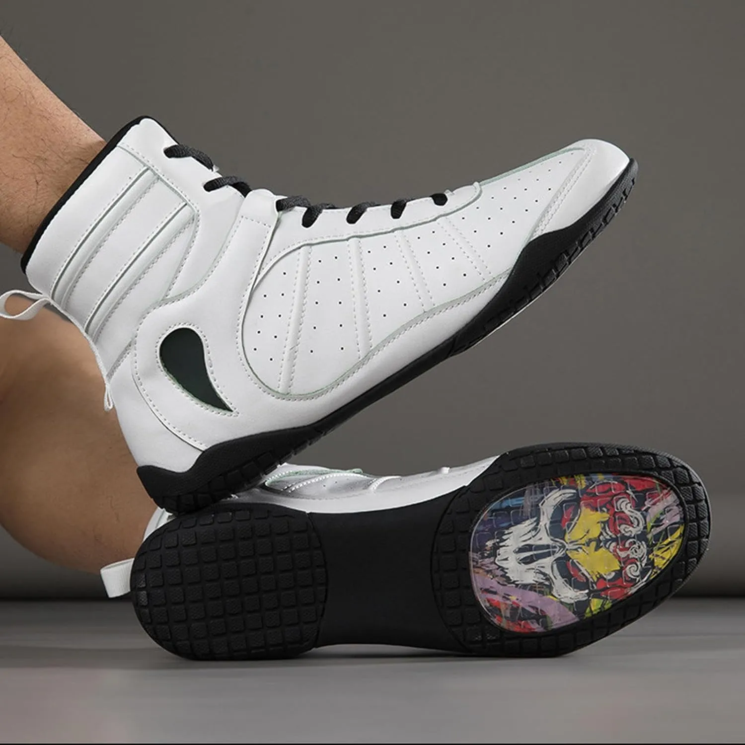 Men's Wrestling Shoes Breathable Boxing Boots Lightweight Combat Boxers Trainer Indoor Fitness Shoes