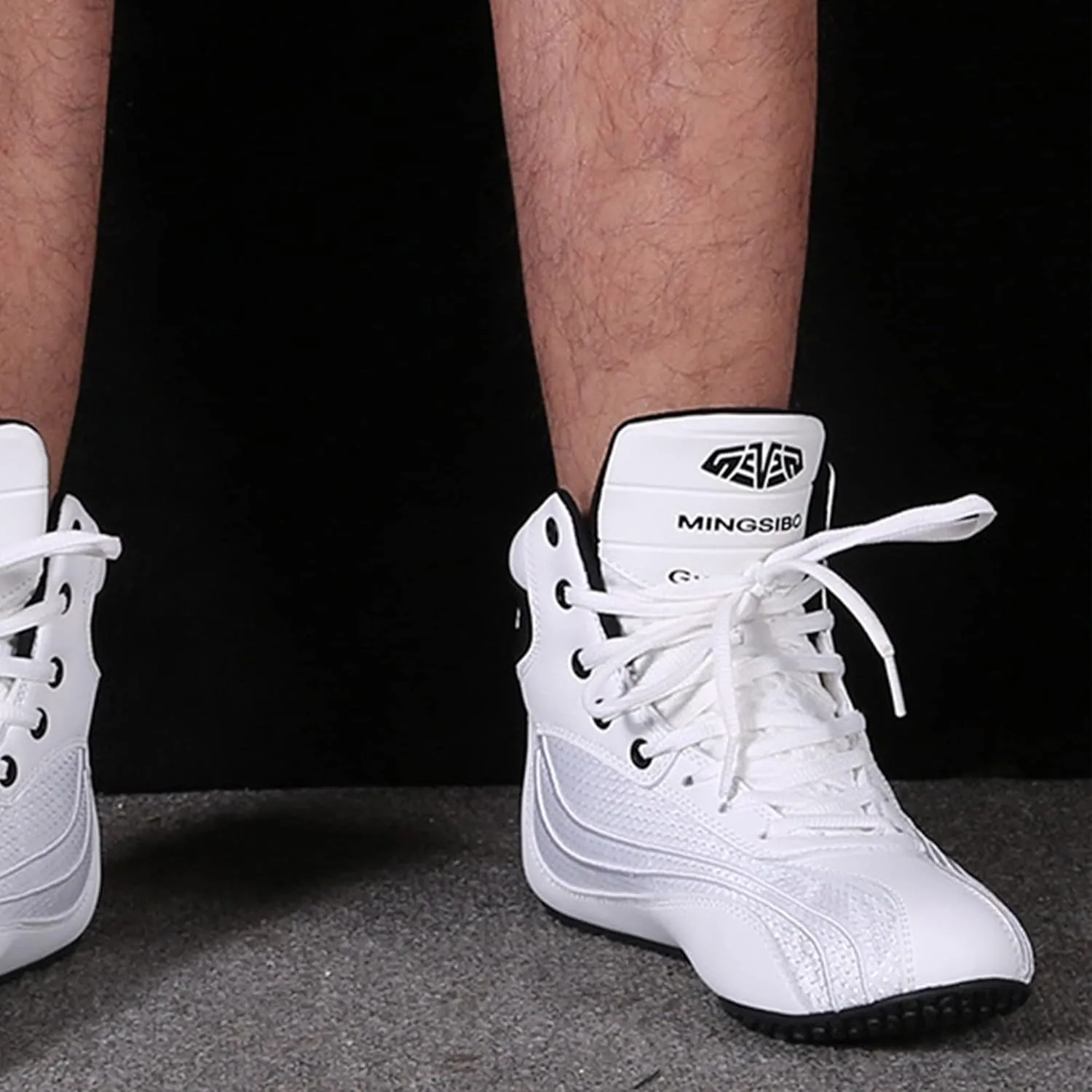 Mens Wrestling Shoes Fashion Boxing Trainers Lightweight Fitness Shoes Casual Breathable Bodybuilding Sport Sneakers