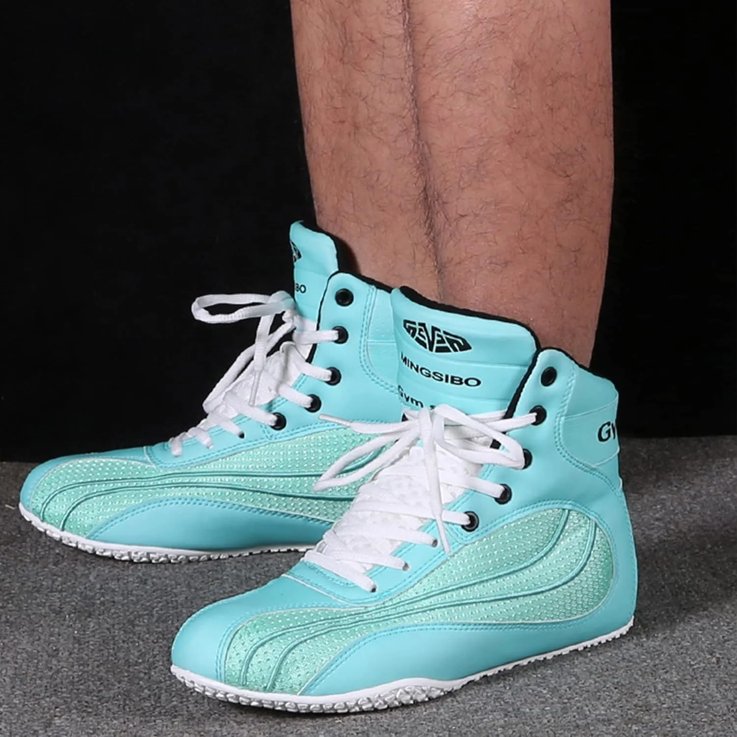 Mens Wrestling Shoes Fashion Boxing Trainers Lightweight Fitness Shoes Casual Breathable Bodybuilding Sport Sneakers