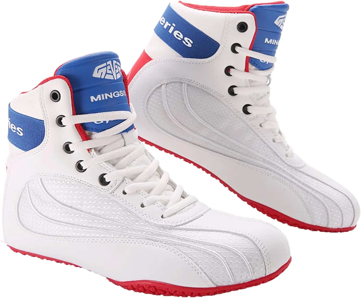 Mens Wrestling Shoes Fashion Boxing Trainers Lightweight Fitness Shoes Casual Breathable Bodybuilding Sport Sneakers
